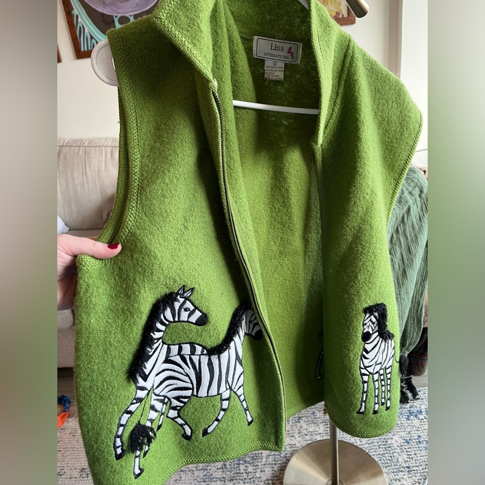 Vintage Zebra Vest